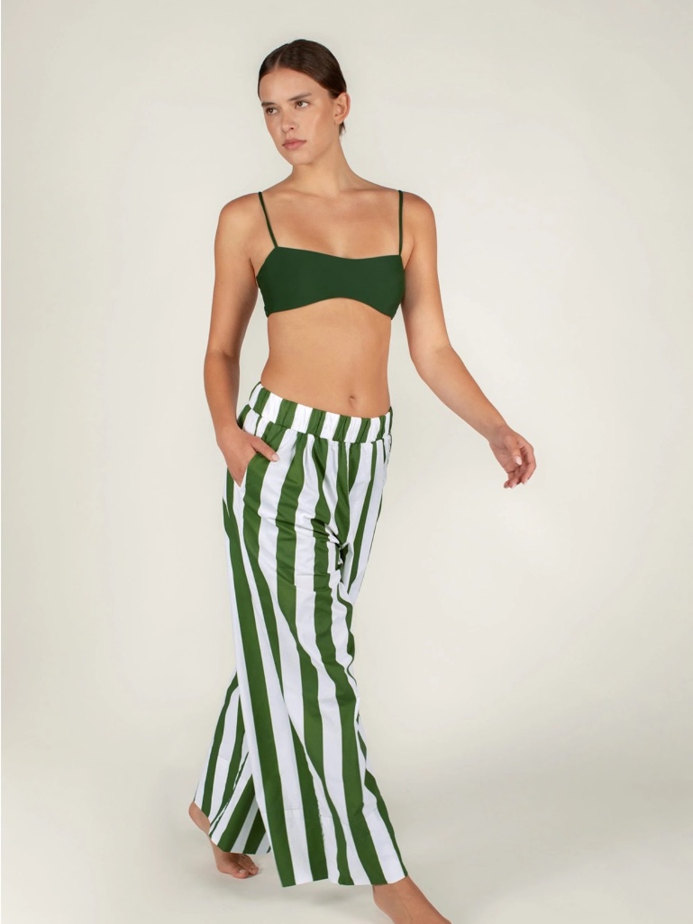NWT Mikoh Paseo top and Tirana pant Verdant Stripe - Picture 6 of 9